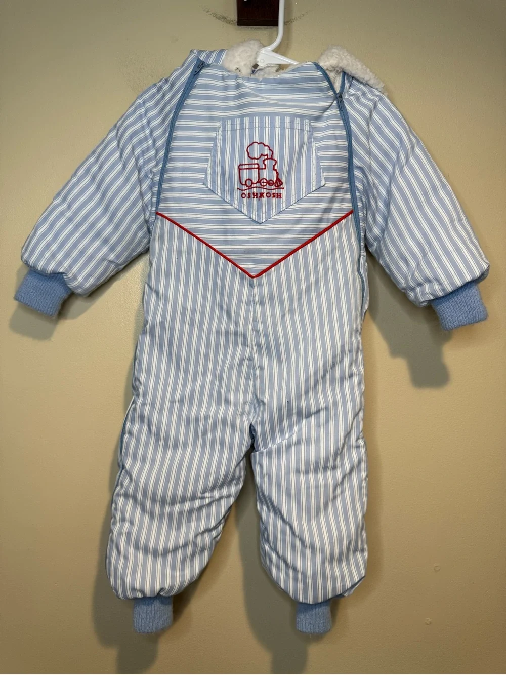 Vintage OshKosh snowsuit MADE IN USA baby bunting outfit